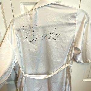 Satin BRIDE bathrobe size Xs/s